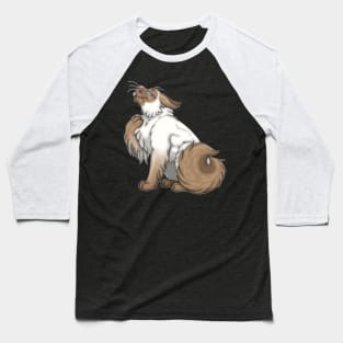 Cinnamon Point Longhair Baseball T-Shirt